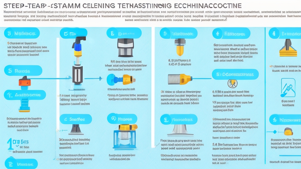 Lépésenkénti infografika a helyes gőztisztítási technikáról megfelelő távolsággal szöggel mozgásmintákkal
