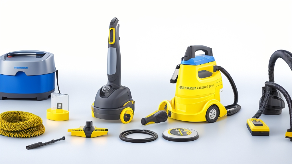 Multifunkciós kombinált gőztisztító különböző kiegészítőkkel fő egység leválasztható kézi résszel padlótisztító fejjel