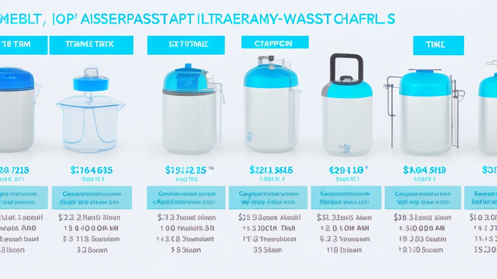 Víztartály kapacitás összehasonlító ábra három különböző méretű tartállyal kézi álló és kombinált gőztisztítókhoz